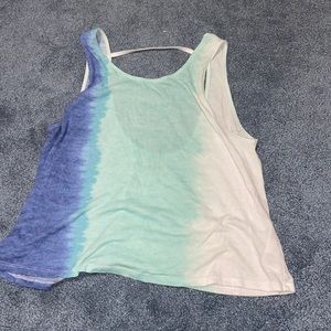 Hollister tie dye open back tank top